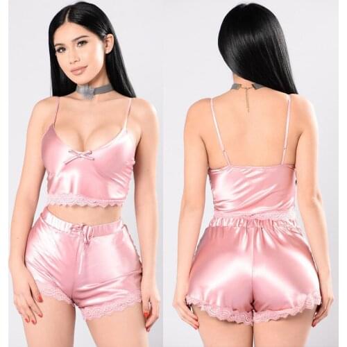 Женские атласные пижамы ROSYLION China At AliExpress