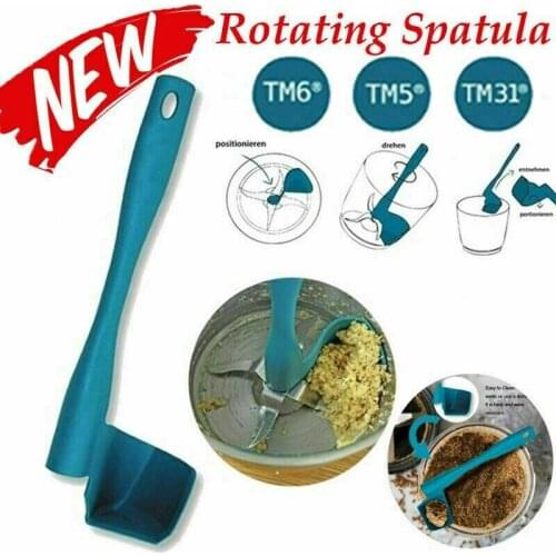 Rotary Scraper Rotating Spatula for Thermomix TM5/TM6/TM NG Removing Portioning Food Multi-function Rotary Mixing Drums Spatula