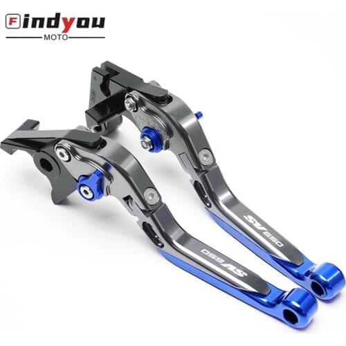 For SUZUKI SV650 SV650S SV 650 2016-2019 Motorbike Handbrake Motorcycle Accessories CNC Folding Extendable Brake Clutch Levers