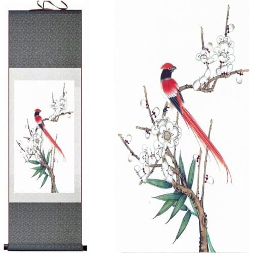 Traditional Chinese Art Painting birds and flowers painting art painting Chinese ink birds paintingPrinted painting