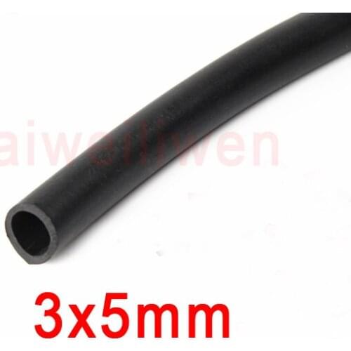 3mm id 5mm od viton tube Fluorine rubber hose FKM FPM fluoro-elastomer tubing oil resistance anti-corrosion acid alkali