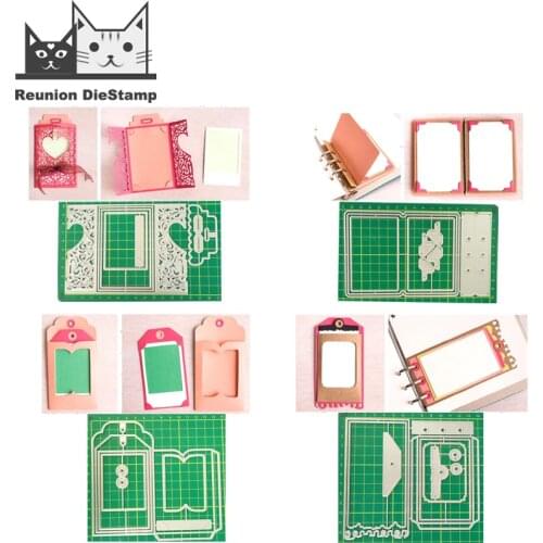 4 Envelopes Loose-leaf Set Tags Metal Cutting Dies Decorative Scrapbooking Steel Craft Die Cut Embossing Paper Cards Stencils