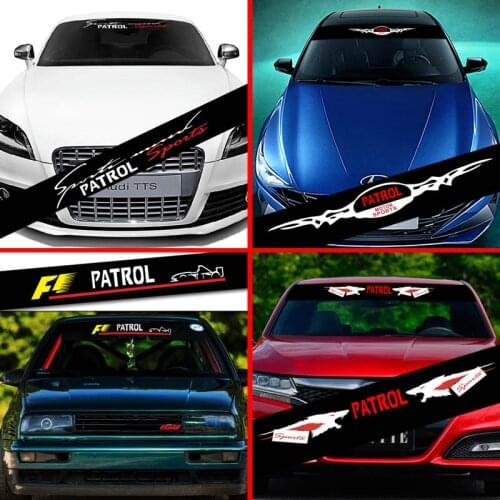 Car Sticker For Nissan Patrol Front Windshield Prevent Sunlight Reflection Decoration Decals Car Accessories