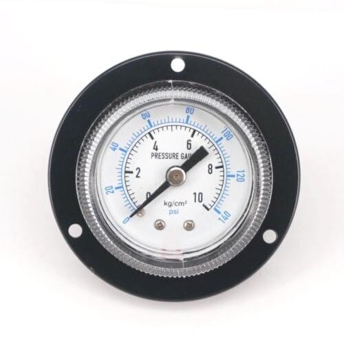 Measurement Range 0-140 PSI Air Compressor Pressure Gauge Axial Mount With Edge G1/8" 40mm Face