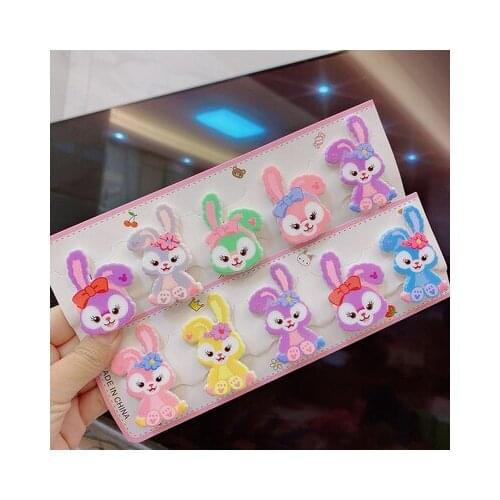 Disney StellaLou Anime Headwear Kids Accessories Cartoon Hairband Child Girls Hair Pin Birthday Gifts New