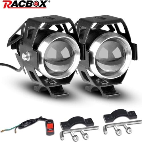 125W LED Motorcycle Headlight Motorbike 3000LM Upper Low Beam & Flash With Super LED Chips U5 LED Fog Spot Head Bulb Light Lamp