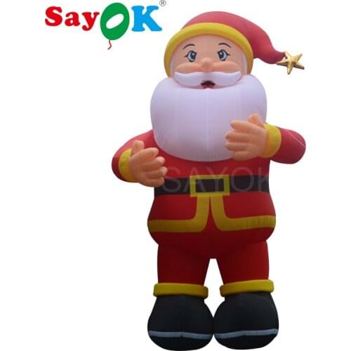 Giant 10m/32.8ft Tall Outdoor Inflatable Santa Claus Christmas Decorations for Advertising Exhibitions