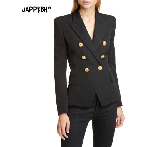 JAPPKBH Women's Double-breasted Blazers