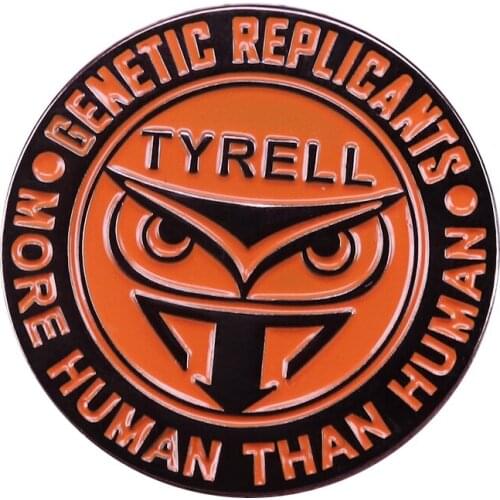 Blade Runner Badge Tyrell corporation genetic replicants detect enamel Pin Owl Uniform Movie TV decor