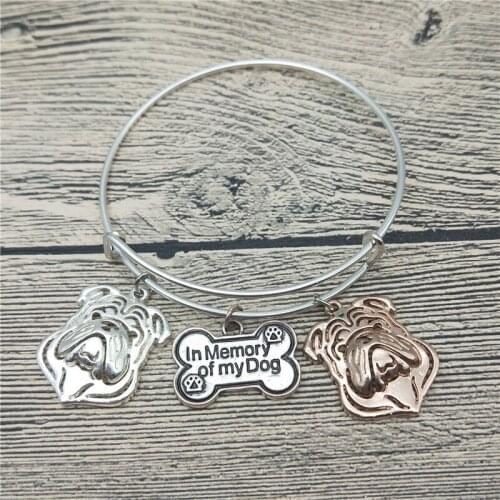 Trendy New English Bulldog Bangles Cute English Bulldog Dog Bangles Bracelets Fashion Animal Pet Jewellery