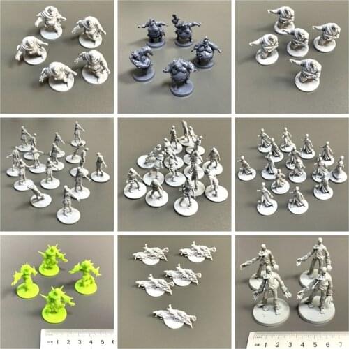 Bundle Zombicide Runner Walkers Fatties Zombies Bride Board Game Miniatures Wars Game Role Playing Figures Model Toys Unpainted