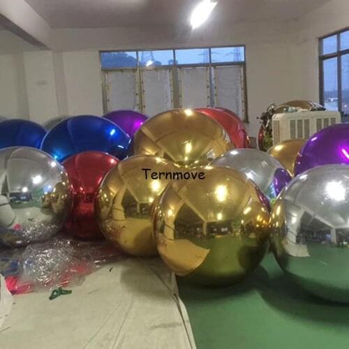 Inflatable reflective mirror air tight ball for wedding party shopping mall decorate Events Decoration