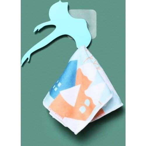 Dancer Shape Hook Creative Design Self Adhesive Door Wall Hangers Hooks Suction Heavy Load Rack Cup Sucker for Kitchen Bathroom