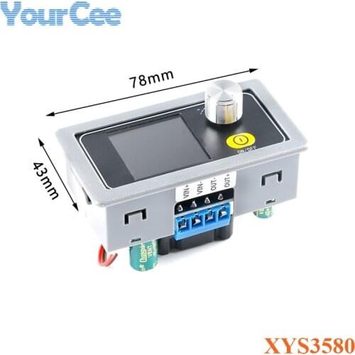 XYS3580 DC DC CNC Buck Boost Converter Power Module CC CV 0.6-36V 5A Adjustable DC Regulated Power Supply Module Solar Charging