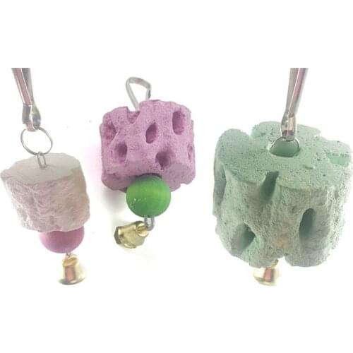 Parrot Mineral Stone Grinding Mouth Molar Hanging Birds Parakeet Chew Cage Toys High Quality
