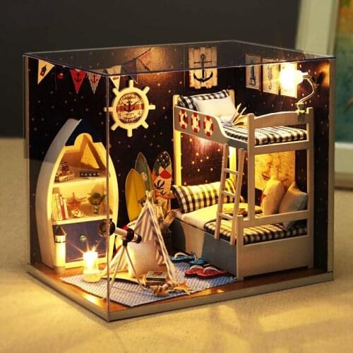Diy house - look at the sky, handmade assembly model house, house building toys,Model toys, romantic birthday gifts