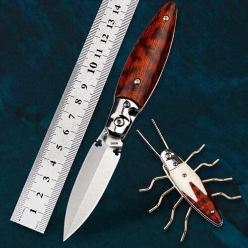 Damascus blade drop point rescue 60HRC handle blade outdoor shuts knife camping hunting knife fruit knife