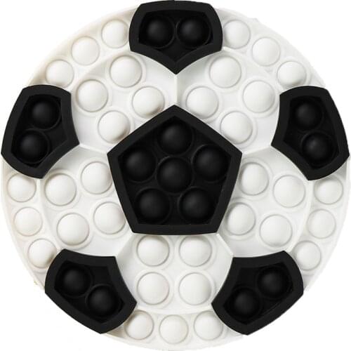 Sport Football Bubble Fidget Toys Autism Stress Reliever Toys for Adult Kids Simple Dimple Relax Game Toy Decompression Toy