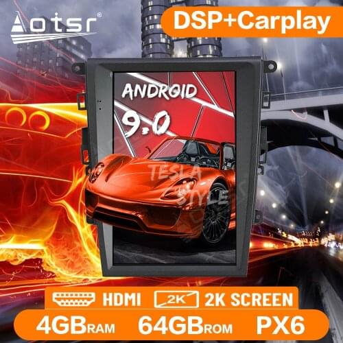 Tesla Vertical Screen Android 9.0 Car Radio GPS Navigation For Ford Mondeo 2013-2017 Multimedia Player PX6 Auto Stereo Head Unit