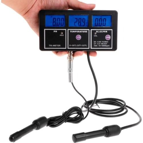 6 in 1 Water Quality Tester Monitor PH Meter Aquarium Water PH / Temperature / EC / CF / PPM / TDS Meter