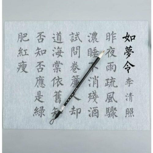 Brush Copybook Reusable Water Writing Cloth Beginner Brush Calligraphy practice Set Chinese Calligraphy Water Writing Cloth