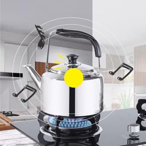 5L/6L Large Capacity Stainless Steel Thickened Kettle Home Gas Whistle Function Induction Cooker