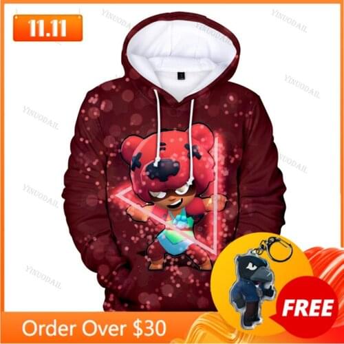 Nita Cartoon Thin Jacket Tops Teen Clothes Browls Kids Hoodies Shooting Game 3D Print Hoodie Boys Girls Harajuku Sweatshirt