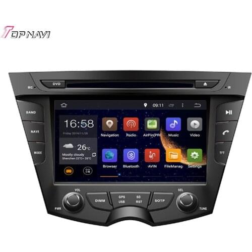 Topnavi 7'' Quad Core Android 6.0 Car GPS Navigation for HYUNDAI VELOSTER 2011- Autoradio Multimedia Audio Stereo