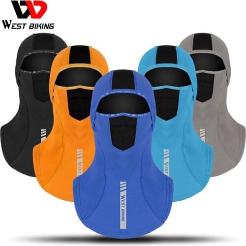 WEST BIKING Warm Winter Cycling Headgear Women Men Full Face Outdoor Mask Cap Thick Fleece Ski Snowboard Hat Bicycle Headwear