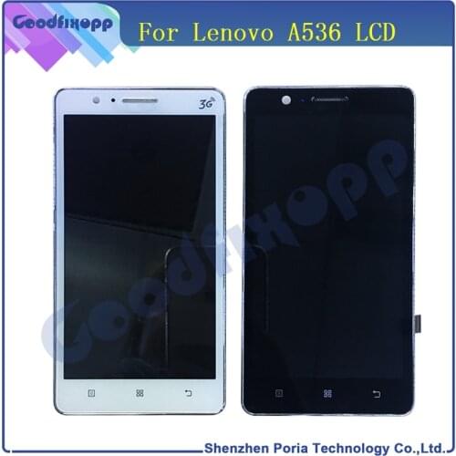 For Lenovo A536 LCD Display Touch Screen Digitizer Assembly Original LCD Display For Lenovo A536 Phone Panel Replacement