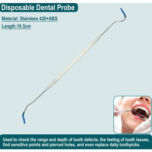 10/20PCS/lot Stainless Dental tools Hygiene Instrumental Dentist Surgery Lab Equipement Tooth Probe Teeth Cleaner Cleaning Tools