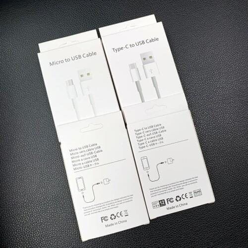 10 Pcs/Lot With Retail Box iPhone Micro USB Type C USB Charging Data Cable for Xiaomi Mi 11 iPhone USB Fast Charger Phone Cable