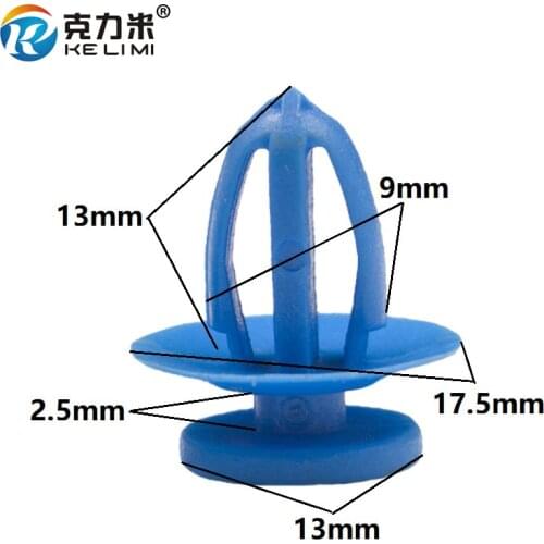 100 Pcs Door Guard Panel Fastener Clips For Chevrolet BMW Buick Door Card Trim Retainers