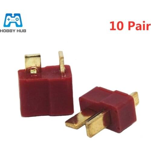 20pcs/10Pairs T Plug Connectors Male Female cable for Lipo Battery RC Helicopter RC Car Boat
