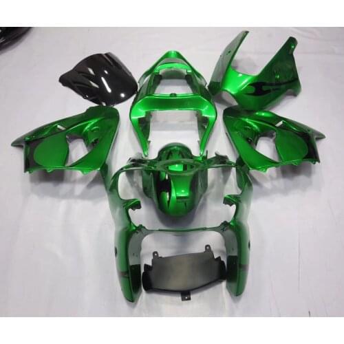 2021 WHSC Customized Motorcycle Fairing Kit For KAWASAKI 6R 2000-2002 Green