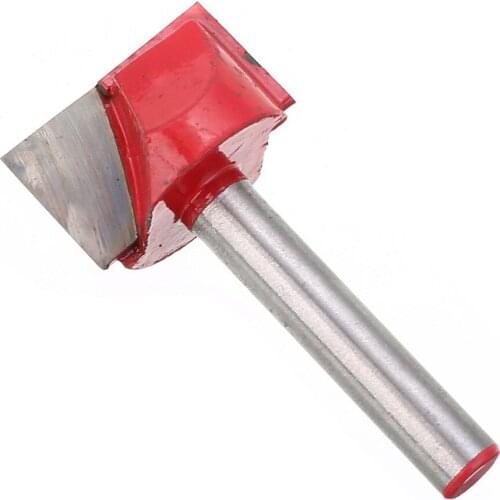 22mm Double Edge Planing Router Bit Tungsten Steel Bottom Cleaning CNC Router 6mm Shank Wood End Milling Cutting CNC Router Bit