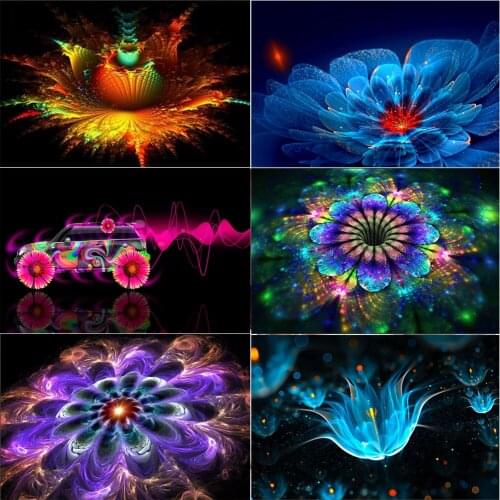 5D Diamond Painting Abstract Flower Diamond Mosaic Sticker Diamond Embroidery Home Decoration Pattern DIY Handmade New Year Gift