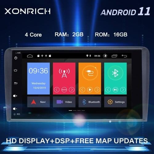 IPS DSP 2 din Android 10 Car Radio Multimedia Player For Audi A3 8P S3 2003-2012 RS3 Sportback GPS Navigation head unit stereo