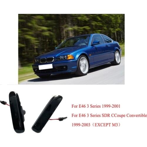 Car Turn Signal Light Dynamic Side Lamp Fender Light for -BMW 3 Series E46 1999-2001 63132228592 63132228590