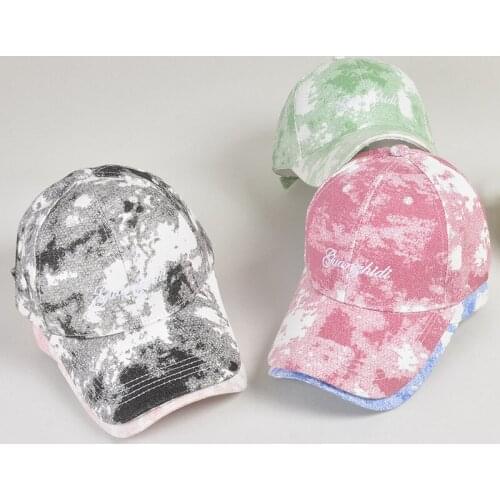 New Fashion Tie-Dye Baseball Cap Summer Men Women Adjustable Trend Lovers Colorful Snapback Hat Outdoor Sun Graffiti Hip-hop Cap