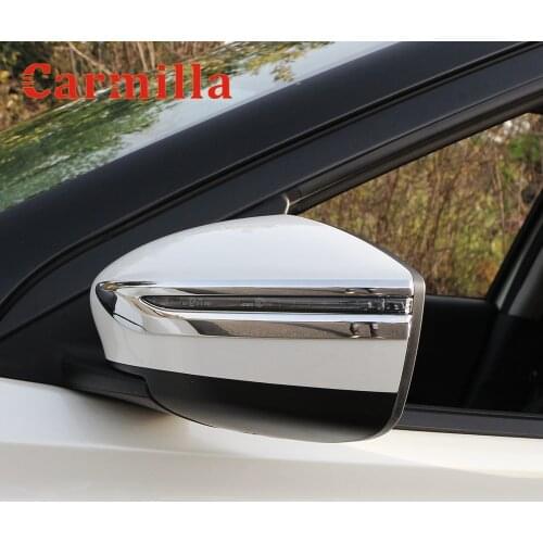 Carmilla ABS Chrome Car Rear View Mirror Cover Trim Car Mirrors Covers for Nissan Kicks 2017 2018 2019 2020 2021 Accessories
