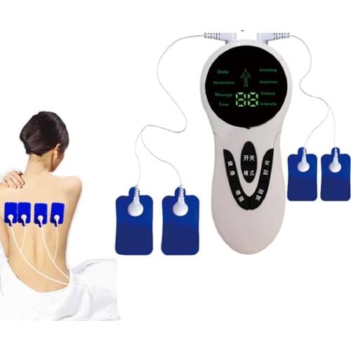Electronic Pulse TENS Therapy Machine Muscle Stimulator Acupuncture Body Massager Pain Relief Muscle Relaxer Electrostimulator