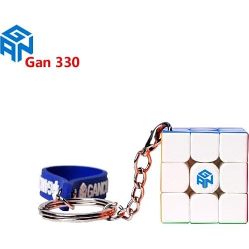 GAN330 Speed 3x3x3 Keychain Cube 3x3 Cubo Magico 3x3x3 Mini 30mm Profession Magic Cubes Gan 330 Puzzle Educational Kids Game