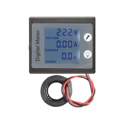 AC 80 to 260V LCD Digital 100A Volt Watt Power Meter Ammeter Voltmeter 110V 220V