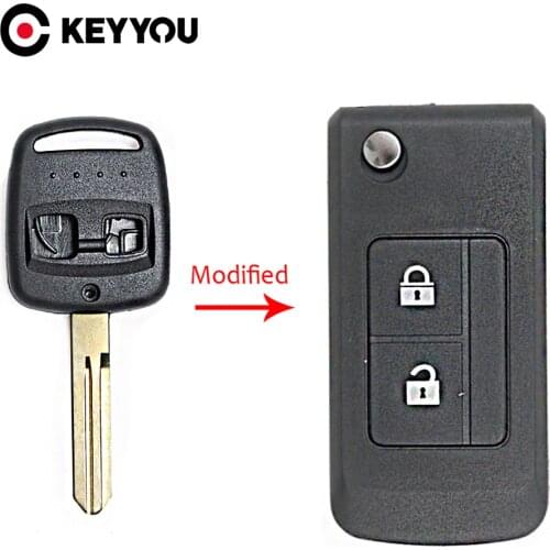 KEYYOU For Subaru Outback Legacy Modified Folding Flip Remote car Key Shell 2 Buttons Keyless Entry Case