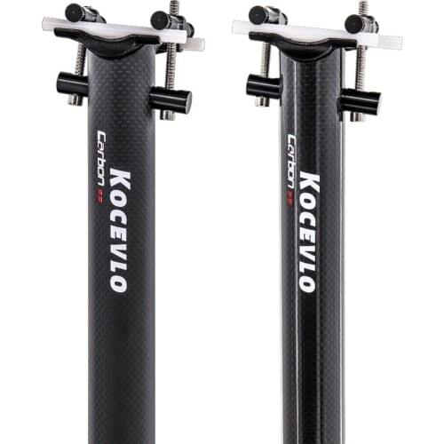 Kocevlo Carbon Seatpost For Brompton Folding Bike 33.9* 580mm Bicycle Seat Tube For Dahon Brompton Folding 2021 New Hot