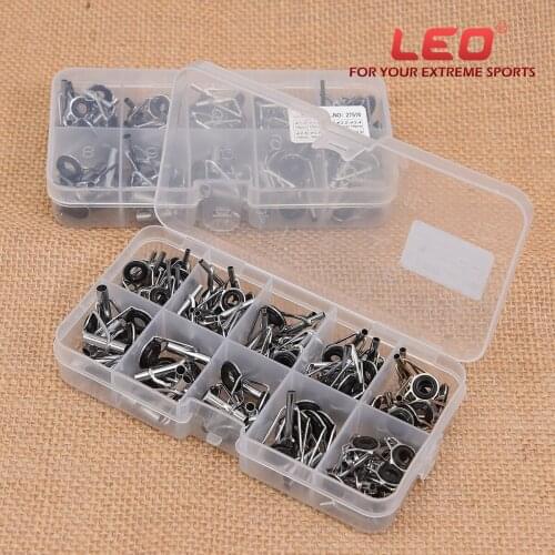 LEO boxed sea Fishing Rod slightly guide ring set 80pcs fishing gear accessories Free Shipping