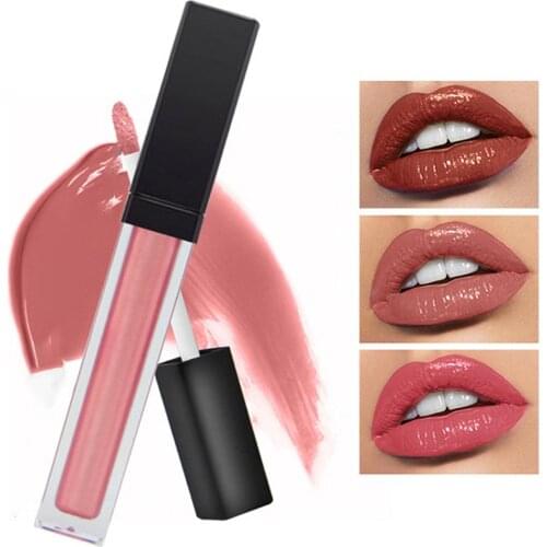 Non Sticky Long Lasting Moisturizing Hydrating Liquid Lipstick Lip Glaze Gloss Makeup tool Beauty tool косметика 2020
