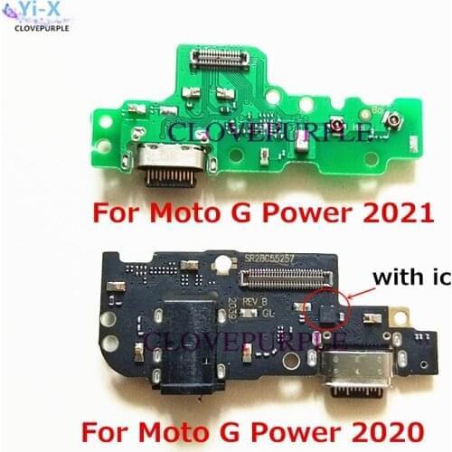 New USB Charger Dock Connector Charging Board Port Microphone Flex Cable For Motorola Moto G Power 2020 2021