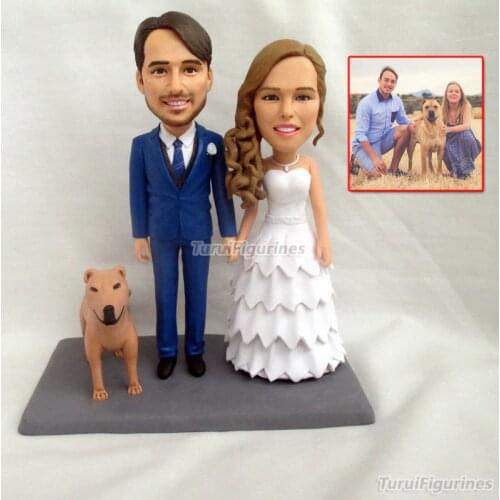 Ooak polymer clay doll Custom Bobblehead customize Figurine with your dog Fully Personalized From Head To Toe Birthday gift